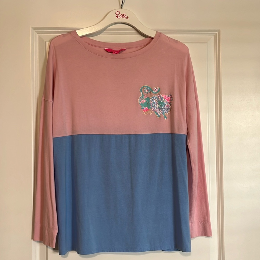 Blue Peri Viva La Lilly Finn Top size small